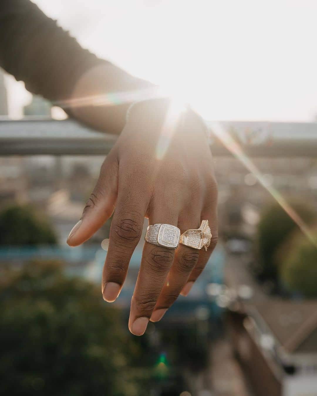 Rings for Men - Pinky Ring Iced out Cubic Zirconia 14K Gold Plated Anillos Para Hombre Signet Band Mens Jewelry - Image 5