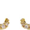 Grillz - Grills for Your Teeth, Gold Tooth Cap 2pcs 14K Gold Plated M?bius Diamond Single Tooth Grill Cap for Men Women Rapper Costume