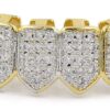 18K Gold Plated Iced Out CZ Grillz Fang Top Bottom Mouth Teeth Grills Set for Men Women