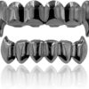 Vampire Teeth Fang Grillz 18K Gold Silver Plated Hip Hop Fangs Top Bottom Teeth Grills for Your Teeth Set for Men and Women